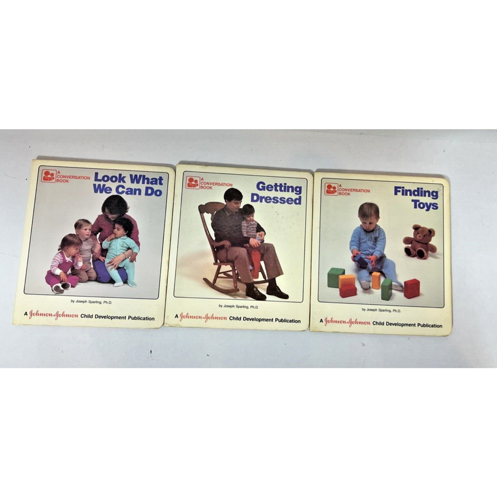 Vintage Johnson & Johnson Conversation Books Lot of 3 - 1984‎